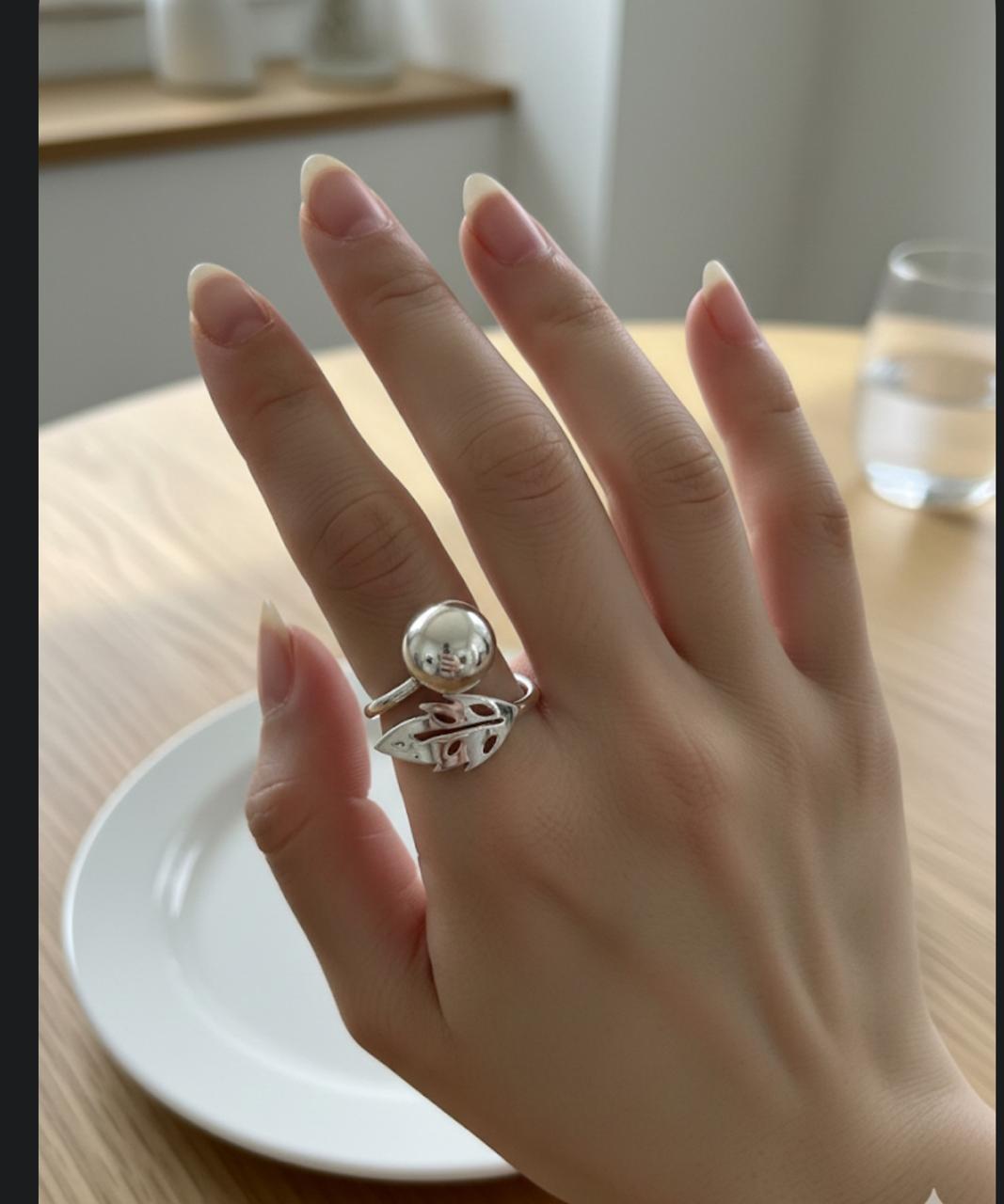 Anillo hoja larga