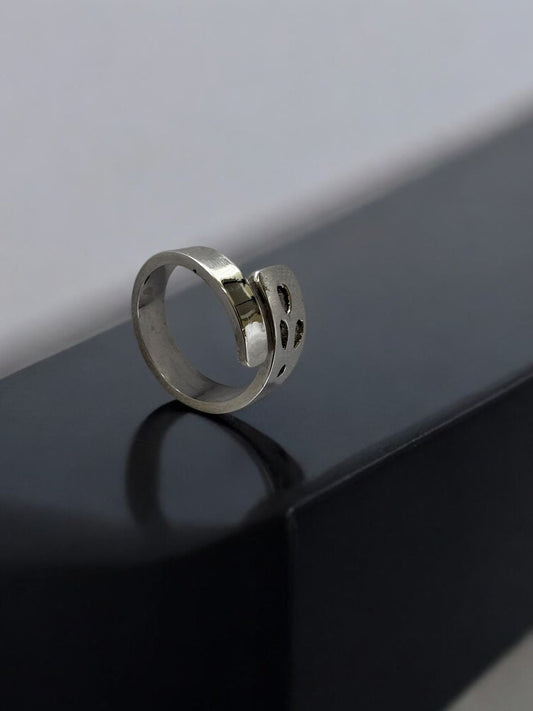 Anillo cruzado Calado Helecho