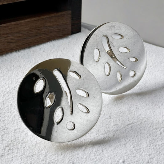 Aretes calados Helecho pequeño