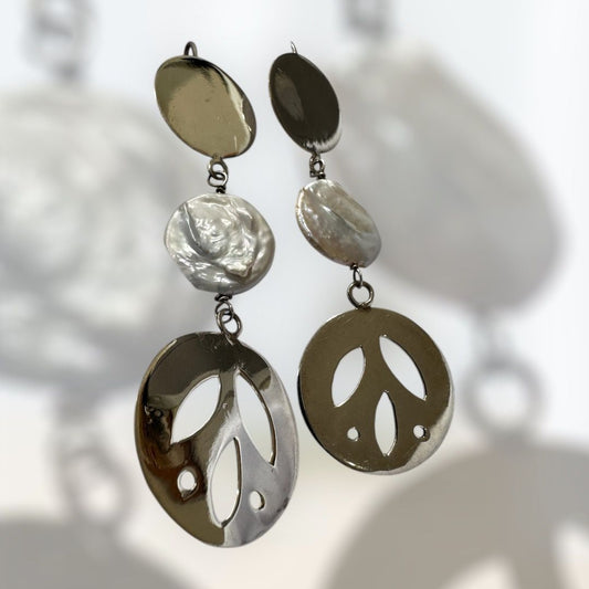 Aretes dobles Calado Helecho